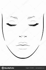 Makeup Face Blank Charts Clip Artists Chart Artist Illustration Saubhaya Clipground sketch template