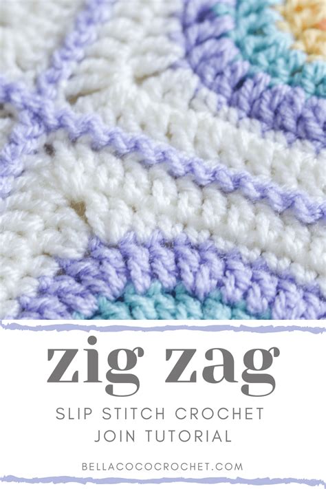 Zigzag Slip Stitch Join Bella Coco Crochet Slip Stitch Crochet