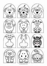 Puppet Puppets Popsicle Faces sketch template