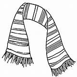 Scarf Drawing Coloring Colouring Pages Scarves Drawings Striped Printable Stuff Knit Theater Picolour Getdrawings Paintingvalley Choose Board Knitted sketch template