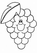 Coloring Grapes Grape Pages Smiling Parentune Worksheets Printable sketch template