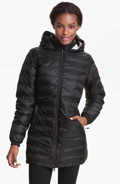 Canada Goose Camp Hooded Down Jacket In Black Lyst