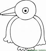 Penguin Coloring Treehut sketch template