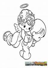 Precious Moments Coloring Pages Angel Family Angels Drawing Kids Puppy Print Getdrawings Drawings Color Getcolorings Printable sketch template