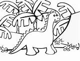 Dinosaur Coloring Pages Dinosaurs Cute Kids Printable Large Print Raskrasil Popular sketch template