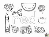Coloring Colors Pages Learning Color Worksheets Preschool Activities Red Kids Kindergarten Printables Printable Teacherspayteachers Worksheet Children sketch template