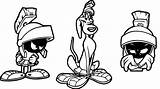 Marvin Looney Tunes Coloring Show Wecoloringpage sketch template