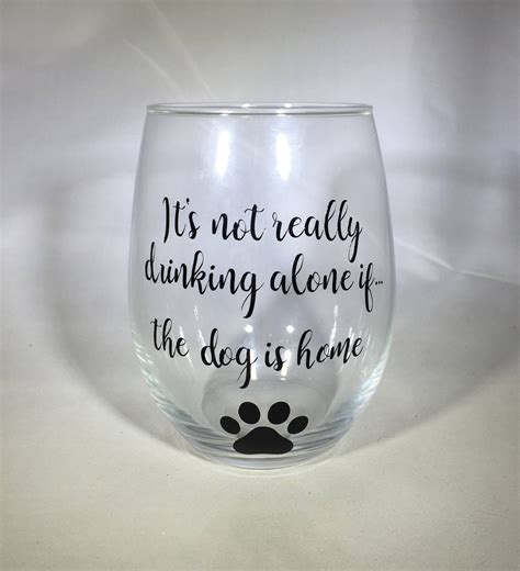 personalized stemless wine glass    drinking    dog  home