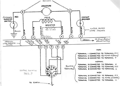 lucas dra wiper motor wiring diagram wiring diagram
