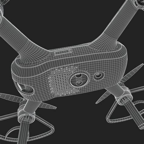 yuneec breeze  drone  model cgtrader