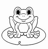 Frog Coloring Pages Cute Frogs Coloringpagesfortoddlers sketch template
