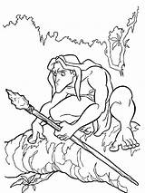 Tarzan Coloring Color Pages Kids Disney Print Simple Justcolor Children Nggallery Sites Gif sketch template