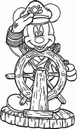 Mickey Captain Coloring Sketch Wecoloringpage Caillou Pages sketch template