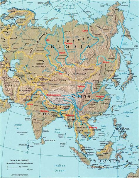 rivers of asia landforms of asia