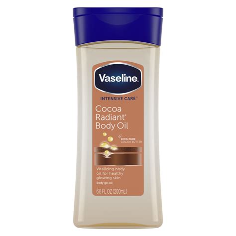 vaseline intensive care cocoa radiant body gel oil  fl oz