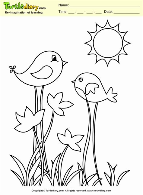 springtime coloring pages  toddlers thiva hellas