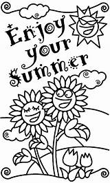 Summer Coloring Pages Kids Colouring Fun Printable Print Pic Worksheets sketch template