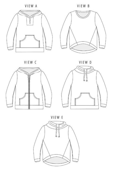 halifax hoodie sewing pattern  hey june   casual pullover  zip  sweatshirt