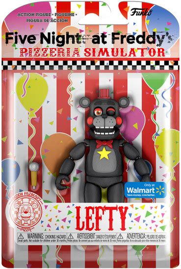 funko five nights at freddys pizzeria simulator lefty exclusive action