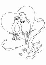 Amoureux Oiseaux Colorier Oiseau Hugolescargot sketch template