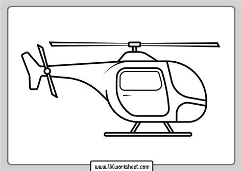 helicopter coloring pages abc worksheet