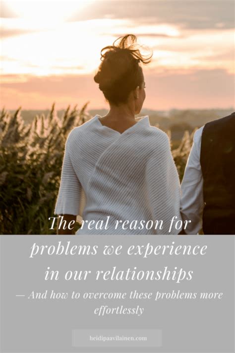 The Real Reason For Problems We Experience In Our