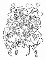 Coloring Cure Precure Maho プリキュア 魔法 つかい Sailor Voorbeeldsjabloon sketch template