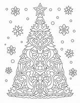 Kerst Colouring Intricate Woojr Evergreen Fensterbild Fenster Weihnachtsbaum Typography Weihnachten Kreidestifte Schneeflocken Topkleurplaat sketch template
