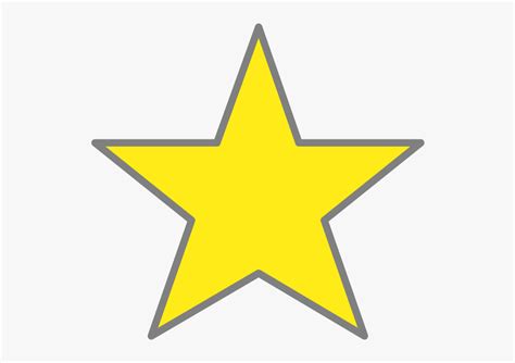 yellow star template printable