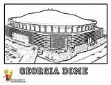 Coloring Pages Stadium Baseball Football Georgia Dome Clipart Colouring Comments Library Kids Clipground sketch template