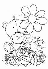 Teddy Bear Coloring Pages Color категории из все раскраски Cuties sketch template