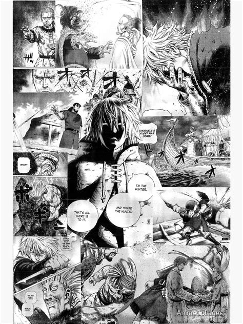 vinland saga manga collage poster  sale  animecollages redbubble