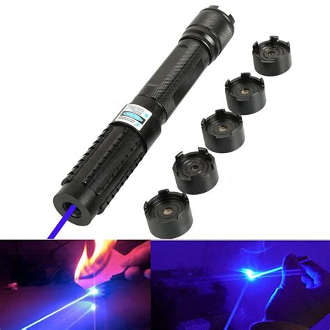 high power powerful blue laser torch flashlight burning matchburn