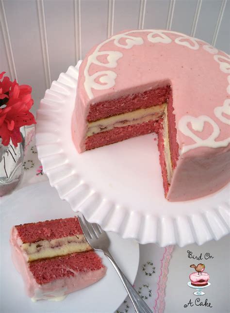 bird   cake strawberry swirl cheesecake cake