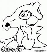 Cubone Pokemons Colorier sketch template