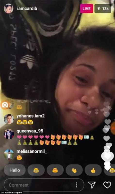 cardi b and offset pretend to have sex on instagram live daily mail