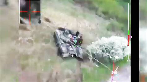 switchblade suicide drone attack  russian tank  ukraine