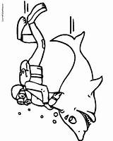 Scuba Diver Coloring Drawing Pages Getcolorings Printable Clipartmag sketch template