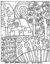 Karla Coloring Pages Pattern Gerard Visit Hooking Rug Barn Landscape Paper Garden Arte Doodle sketch template