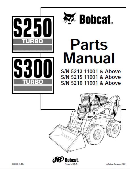 bobcat   turbo skid steer loaders parts manual