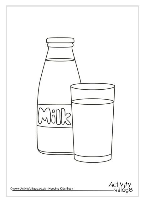 milk colouring page