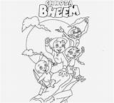 Bheem Chota Cartoon Coloring Pogo Drawing Disney Wallpaper Colour Wallpapers sketch template