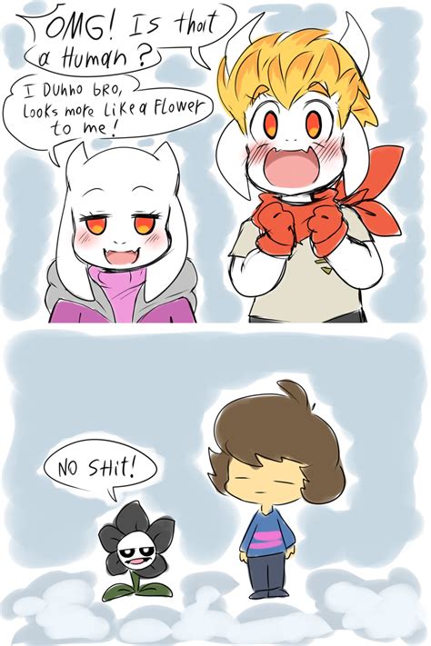 The Goat Blings Meet Frisk And Flowey Gaster By