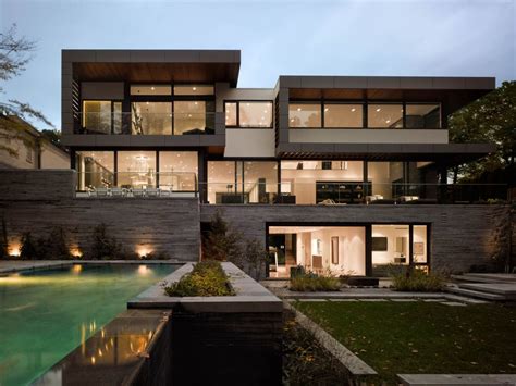impressive modern home  toronto canada