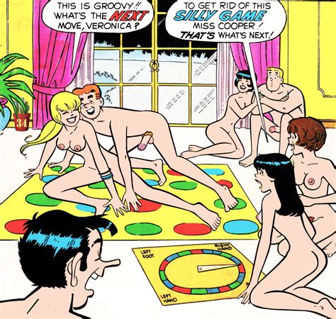 rule 34 4girls archie andrews archie comics ass betty and veronica betty cooper black hair
