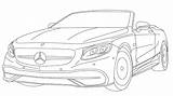 Maybach Cabriolet sketch template