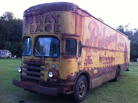 bangshiftcom   twin coach mayflower moving van   coolest  big truck