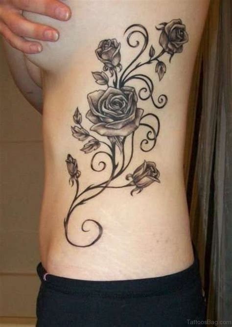 pretty rose tattoo  rib