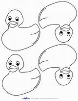 Coloring Ducks Rubber Little Five Ducky Duck Pages Printable Printables Baby Print Thank Blank Cards Coolest Shower Drawing Footprints Footprint sketch template