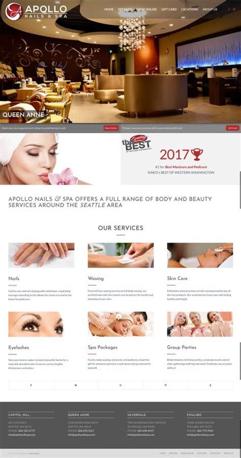 apollo nails spa vancouver website designs